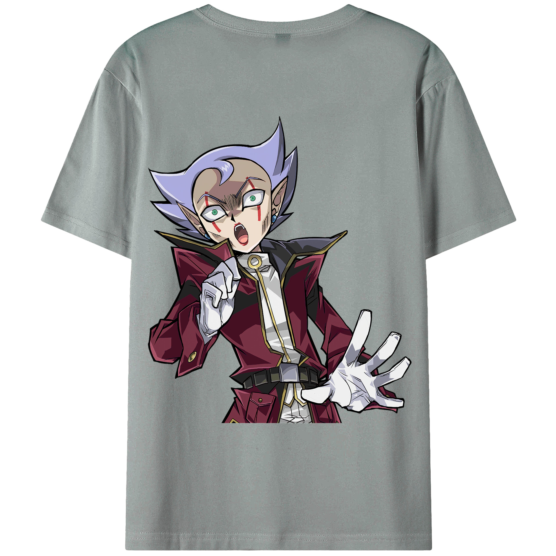 （画像用） 遊☆戯☆王 Yu-Gi-Oh! 綿100％ メンズ半袖Tシャツ（バックプリント） 通気性